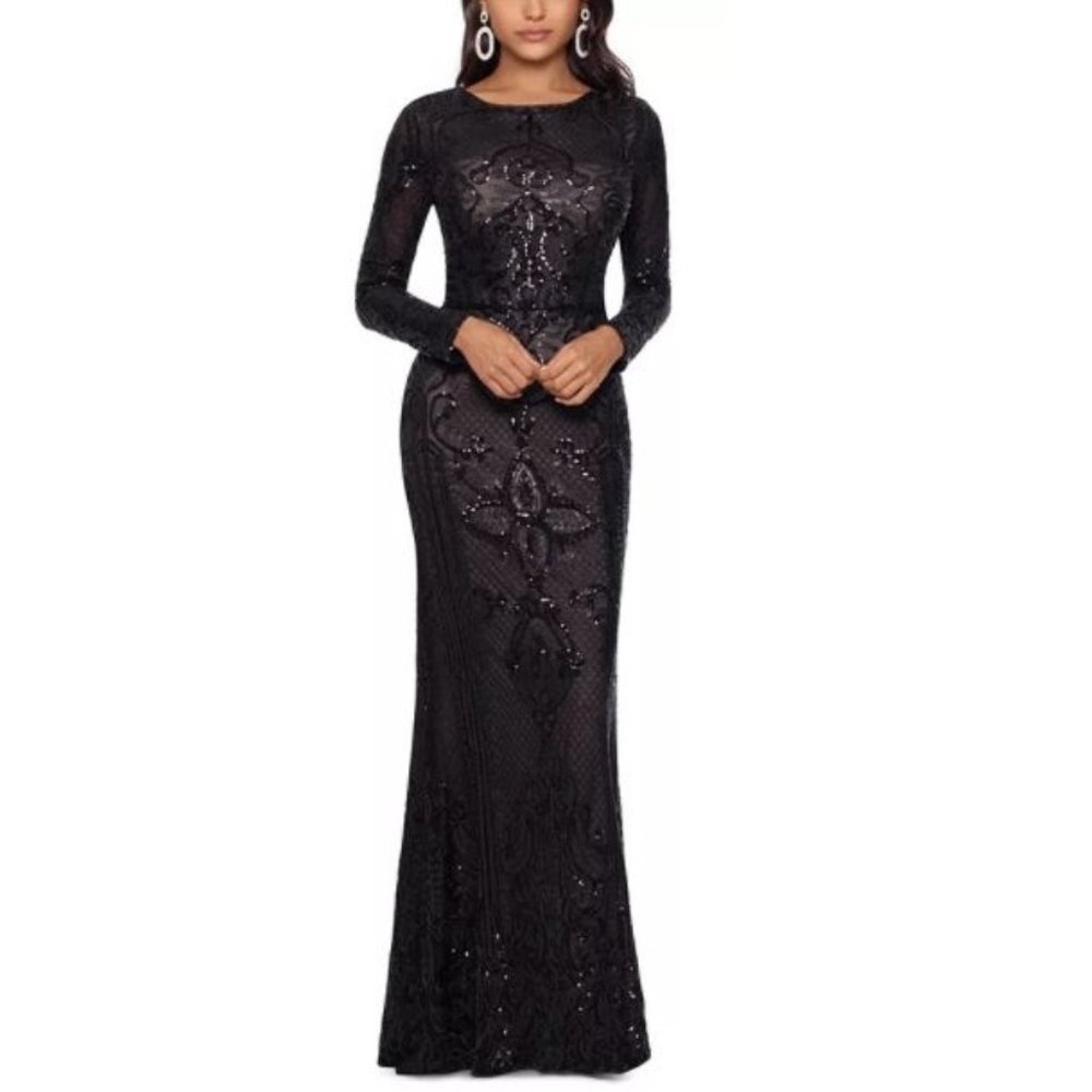 Embellished Embroidered Gown